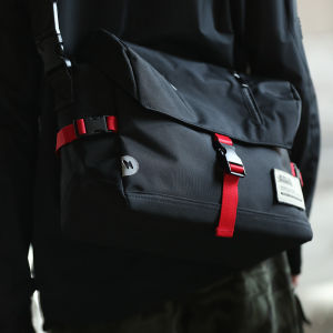 Shoulder Messenger Bag Mens Trendy Student Schoolbag Canvas Casual Ins DSLR Camera Bag Mens Backpack Poor Bag