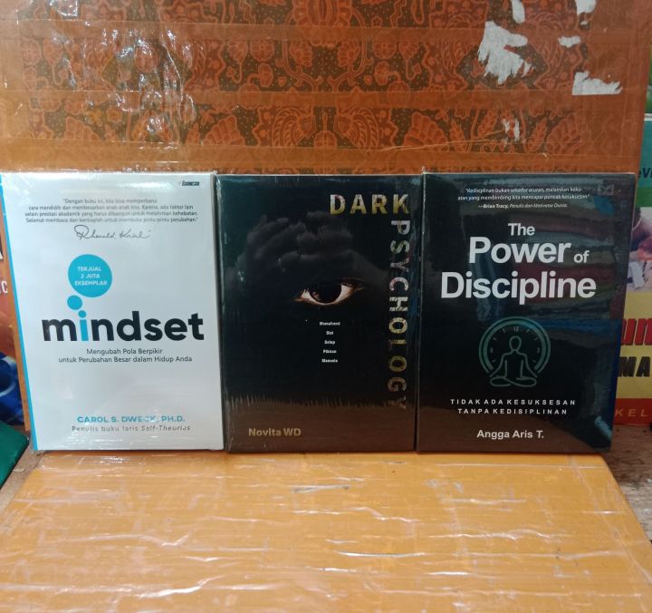 buku paket 3 Mindset Dark Psychology the Power of Discipline | Lazada ...