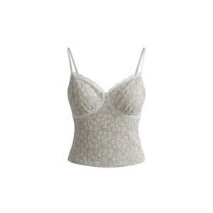 audwyn | Áo Camisole V-neck Có Đệm Phong Cách Gợi Cảm
