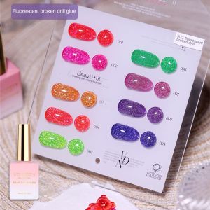 Set sơn gel nhũ Flash 9 màu Vendeeni A71 ( tặng kèm bảng màu )