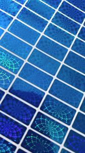 Tem chống giả hologram nền xanh dương 1x2cm combo 1.000c