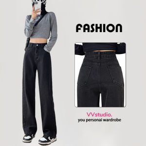 Celana jeans wanita korean style Jeans wanita hitam Celana jeans wanita kulot high waist jeans