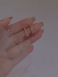 Anting Emas 916 Original womens strawberry crystal earrings long simple personality accessories for girlfriend gift