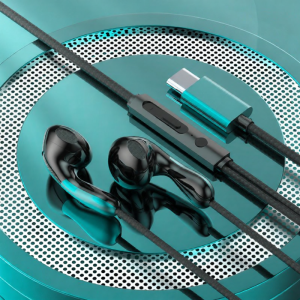 WOMINGTE | Drip Design Wired In-ear High Quality Audio Type-C Connector Gaming K-Song Headphones