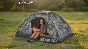 LIXADA Ultralight Camping Tent Single Layer Portable Tent Anti-UV Coating UPF 30+ for Outdoor Beach Fishing