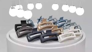 5 Inch Extra Large Claw Clips Solid Color Oversized Matte Non-Slip Rectangle Hair Grips for Thick And Long Hair