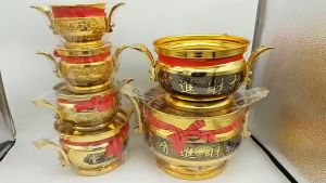 Tempat Dupa Kuping Emas 3/4/5inch: Hiolo & Hio Logam