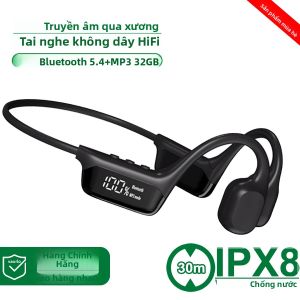 Tai Nghe Dẫn Xương Bluetooth 5.4 Chống Nước IPX8 Âm Thanh Nổi HIFI Máy Nghe Nhạc MP3 32G Tai Nghe Thể Thao Không Dây Dành Cho Bơi Lội & Tập Thể Dục