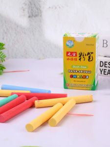 Water Soluble Dust Free Chalk for Children Drawing And Blackboard Reporting Special Use Environmentally Friendly Non Toxic with Blackboard Eraser