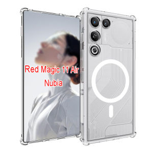 For ZTE Red Magic 11 Air NX799J Case for Magsafe Air Cushion Shockproof Silicone Back Cover Soft Case for ZTE Redmagic 11 Air