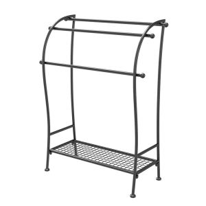 Towel Rack Floor-Type Bathroom Storage Rack Bathroom Clothes Hanger Punch-Free Toilet Bath Towel Rack Kitchen Towel Bar