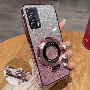 Vivo Iqoo Neo5 Vitality Edition Silicone Phone Case Full Cover Anti-Fall Transparent Soft Shell with Stand for Men And Women