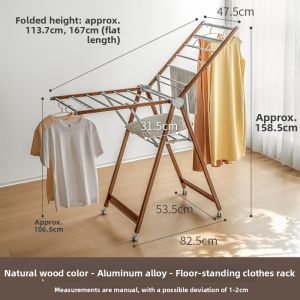 LANJIAOLUO | Foldable Aluminum Home Drying Rack