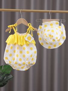 Dễ Thương Bé Trang Phục Mùa Hè Nguyên Chất Áo Gile Bông Onesie Quần Áo Trẻ Sơ Sinh Bộ Đồ Tập Bò Đáng Yêu Bunting Đầm Dành Cho Trẻ Sơ Sinh Bé Trai Bé Gái