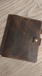 Refillable 2027 Leather Daily Planner A5 Personalized A5 Leather Binder Calendar Planner 6 Ring Planner Binder with Pen Loop U12-2026LP
