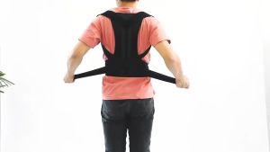 ASZUNE Adjustable Back Support Posture Corrector Spine Steel Plate Humpback Orthosis Size S-XXL