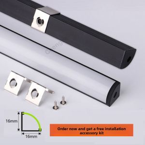 Ultra-Bright LED Strip Lights 220V for Wine Cabinet Display Case Built-In Corner Lighting Straight Edge Line Lighting