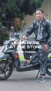 Jas Hujan Setelan Dewasa Pria & Wanita REB00K PVC Tebal