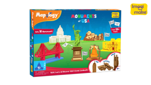 Imagimake Mapology Monuments of USA | 3D Puzzles for Kids | STEM Toys & Games | Educational Toys for Kids 5-7 | Birthday Gift for Boys & Girls Age 5 Years & Up | 3-D Puzzle for 8-10