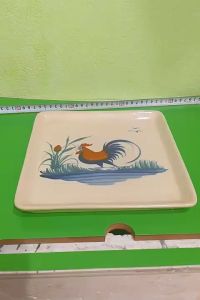 Set 2 Dĩa gà hình vuông loại 22 cm