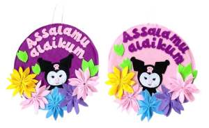 NEW!! Gantungan assalamualaikum kuromi bahan flanel 100% handmade