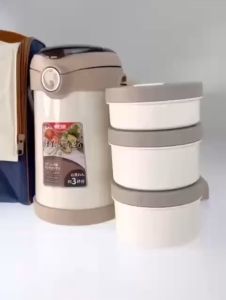 Hộp cơm giữ nhiệt BỈNH Ủ CHANGHOUSE Inox 316 giữ nhiệt đến 12h quay lò vi sóng chống tràn