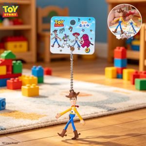 DIANSHIFANG | Cute Tangled Cartoon Buzz Lightyear Keychain Charm