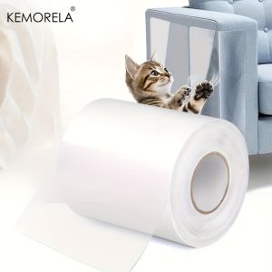 KEMORELA 1 Roll Cat Scratch Protector Self-Adhesive Scratch Protector Transparent Scratch Film Tape Sofa Wall Door Protection