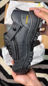 Sepatu Safety Pria Boots Ujung Besi Sepatu Sefty Proyek Lapangan Outdoor Hiking Warna Tan - HItam - Cokelat Robweld