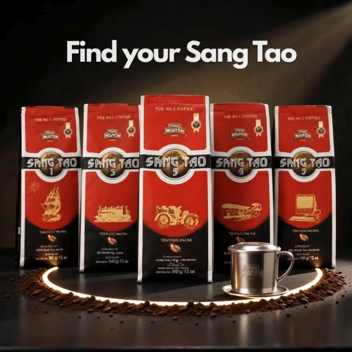 Trung Nguyen Ground Coffee Beans - Sang Tao 1 2 3 4 5 - Vietnam