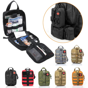 Outdoor Tactical First Aid Storage Bag Molle Waist Medical Package Military Pack