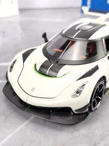 1:24 Scale Koenigsegg Jesko Alloy Car Model Light & Sound Effect Diecast Car Toys for Boys Birthday Gift Kids Toys Car Collection