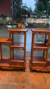NHỊ SƠN THÙNG KỆ KÊ ĐỒ TRANG TRÍ PHÒNG KHÁCH. PHÒNG LÀM VIỆC GỖ HƯƠNG