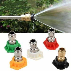 Car Washer Spray Nozzle Pressure Washer Spray Tips Nozzles High Power Kit Quick Connect Spray Nozzles Tips Foam Nozzle Parts