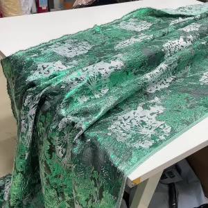 Vải Ren Gấm Jacquard Nigeria Thêu Tay Châu Phi Chất Liệu Organza Cao Cấp Mạ Vàng Chất Liệu May Váy Cho Nữ Khổ 204cm
