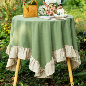 Meirenpeizi | Elegant French-Inspired Dust-Proof Square Tablecloth