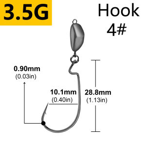 5pcs 5g 7g 10g Jig Head Deep Fishing hook Weight Sinker Jig Water Bullet Weight with Swivel Sinkers Fishing Tackle Accessories