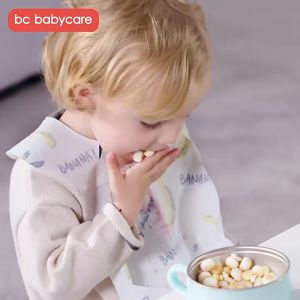 Bc Babycare 20pcs/pack Baby Eating Disposable Bibs with Meal Pocket Three-Dimensional Waterproof Food Saliva Towel with Food Catcher Pocket 20pcs/pack