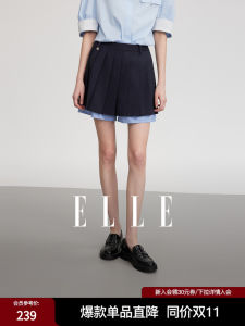 Elle High Waist A-Line Mini Skirt Elegant Design College Style Pleated Short Skirt for Women Summer New Arrival