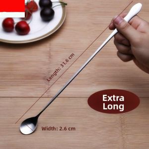 Jiaxun | Stainless Steel Dual Head Long Handle Mixing Spoon