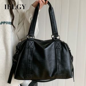 IELGY ฉบับภาษาเกาหลีกระเป๋าเดินทางพกพาสุดเท่ทันสมัยกระเป๋าจุของได้มากกระเป๋าเดินทางคาดลำตัวโท้ทแบบลำลอง