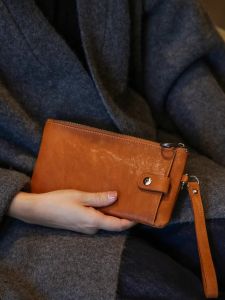 SUPIAN | Grip Pattern Vegetable Tanned Leather Handbag