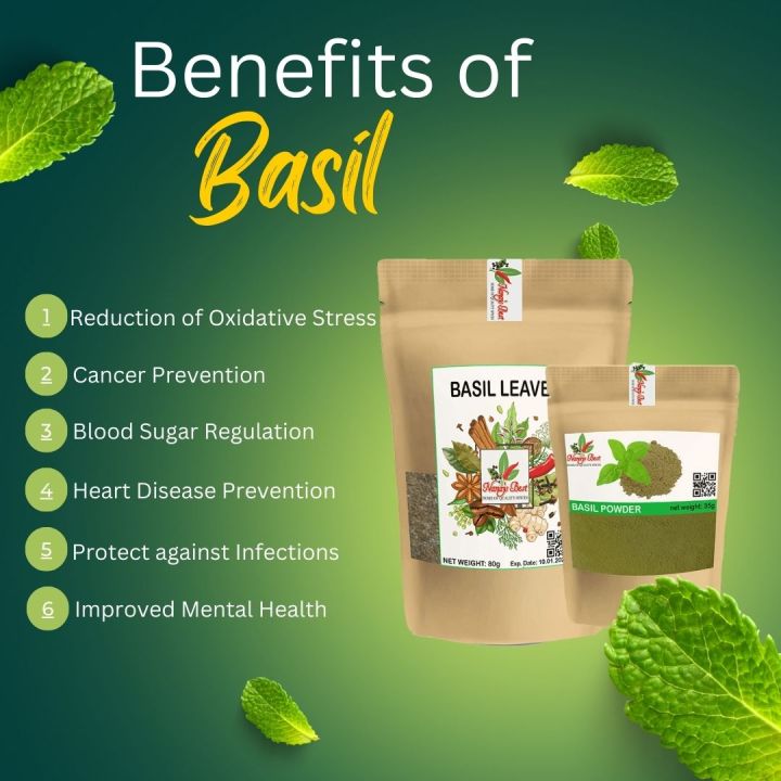 NanaysBest Basil Powder 100Grams Basil Powder Dried Basil Powder