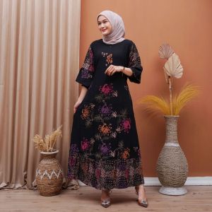 Sadress rayon mutiara busui ld 110cm rayon premium tebal motif batik cap