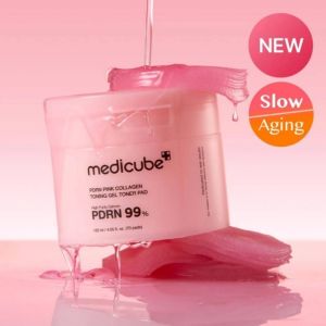 New MEDICUBE - PDRN PINK COLLAGEN TONING GEL TONER PAD 70ea 120ml