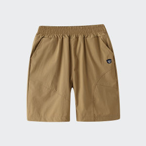 Quick Dry Splice Short Pants for Kids Sports Casual Five-Quarter Length Elastic Waistband Nylon Fabric Summer Clothing for Boys And Girls