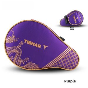 TIBHAR Lightweight Portable Dustproof Table Tennis Racket Bag Gourd Shaped Protective Case Global Bag Single Racket Holder