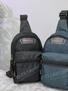 Volunteer | Outdoor Oxford Cloth Mens Crossbody Bag Sports Canvas Single Shoulder Bag Casual Style Zipper Closure Multifunctional Chest Bag