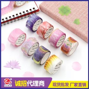 Tearable Japanese Style Petal And Paper Sticky Notes Decorative Stickers DIY Scrapbooking Tape Childrens Educational Toys