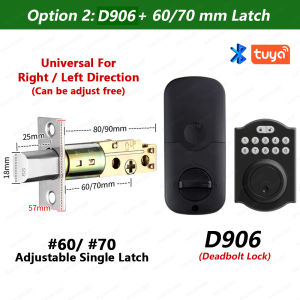 RAYKUBE Digital Deadbolt Lock Tuya Bluetooth Smart Keyless APP Password Unlock Support Remote Temporary Code Easy Replacement